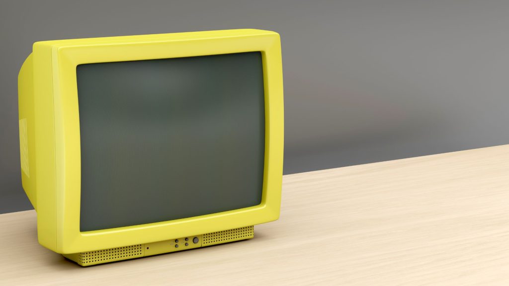 Periode Awal: Layar CRT (Cathode Ray Tube)